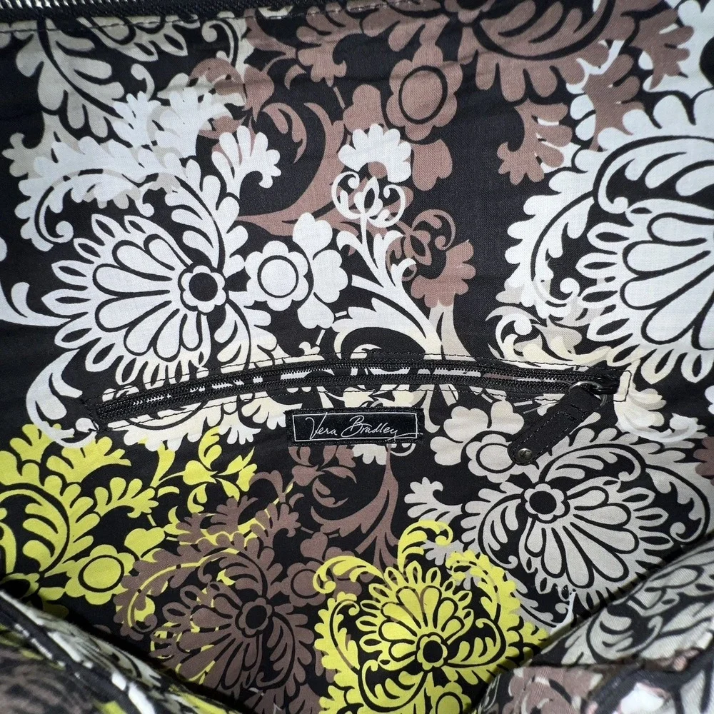 Vera Bradley Black Large Quilted Multi-Strap Travel Tote Crossbody Bag 15